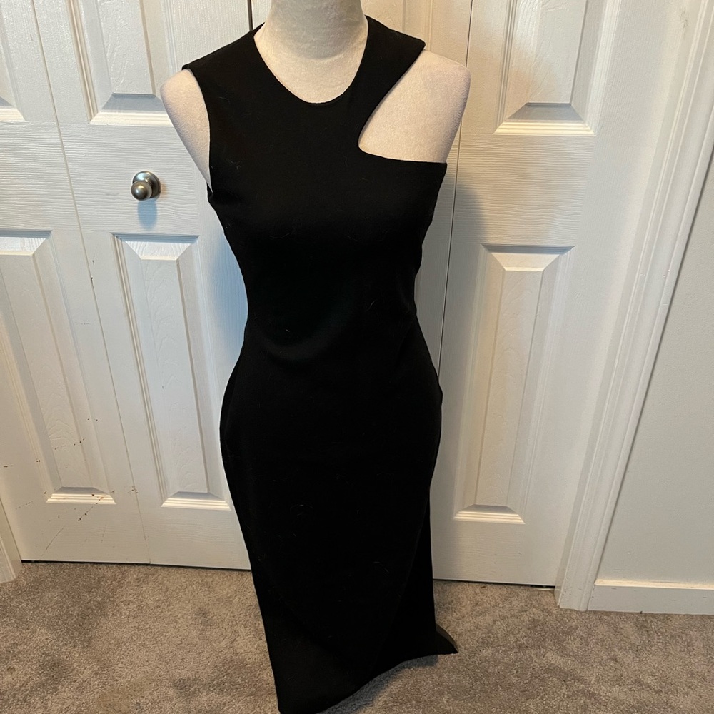 By Malene Birger Black Asymmetrical Dress